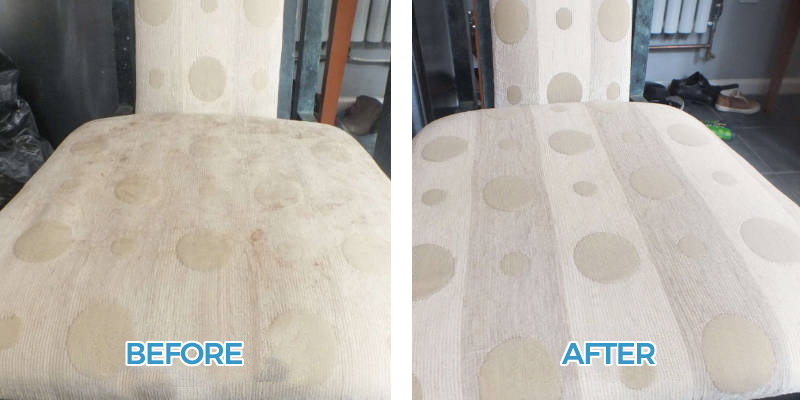 Upholstery Cleaning Before and After